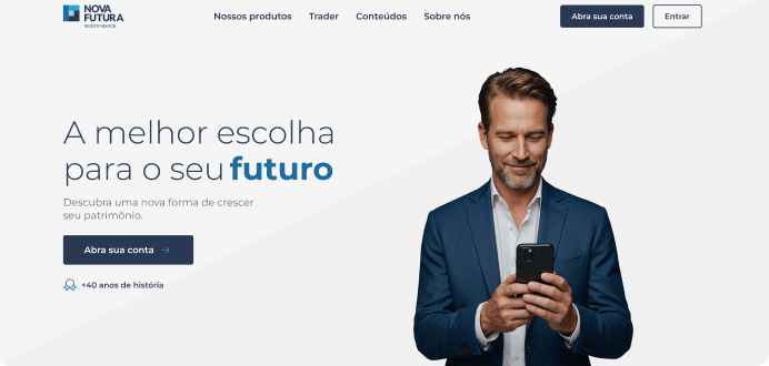 Nova Futura: Arquitetura, Performance e Next.js no Mercado Financeiro